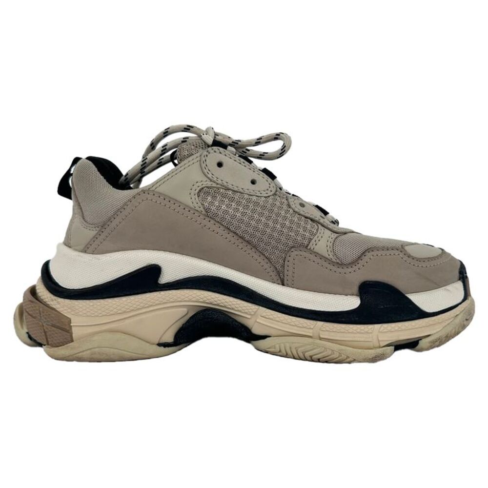 Balenciaga Triple S Sneakers in Khaki Suede